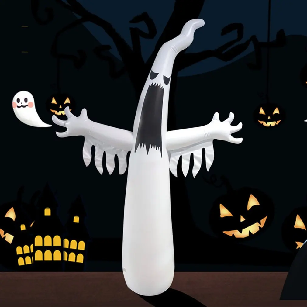 

Halloween Inflatables Ghost Decorations With LED Lights Lighted Glowing Outdoor Yard Decorations For Lawn Garden