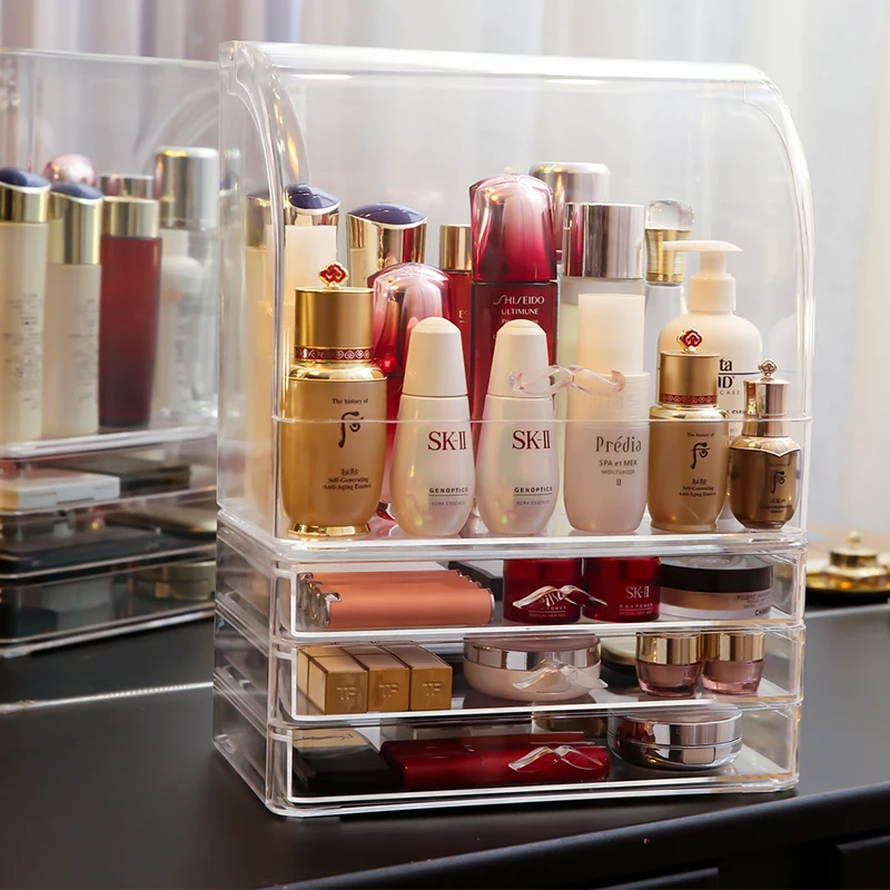 Большой пылезащитный ящик для хранения бутылок с эфирными маслами пластиковые