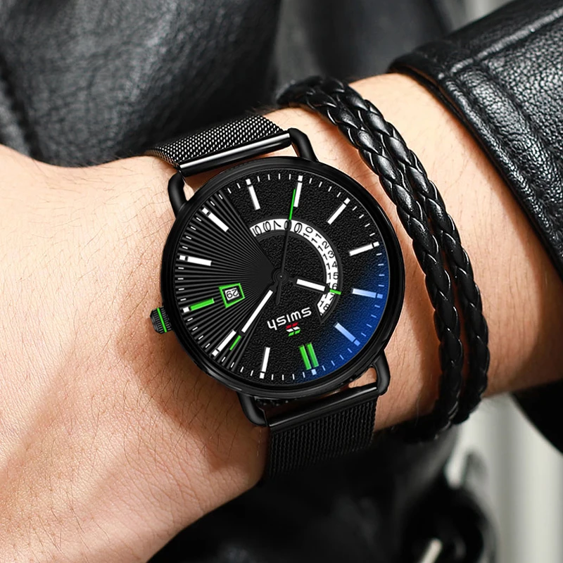 Часы наручные мужские кварцевые роскошные брендовые дизайнерские