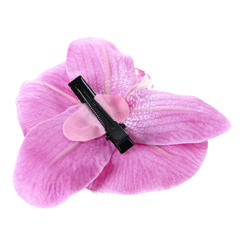 Женская заколка для волос с цветами орхидеи моли девочек фиолетовый|Шпильки и