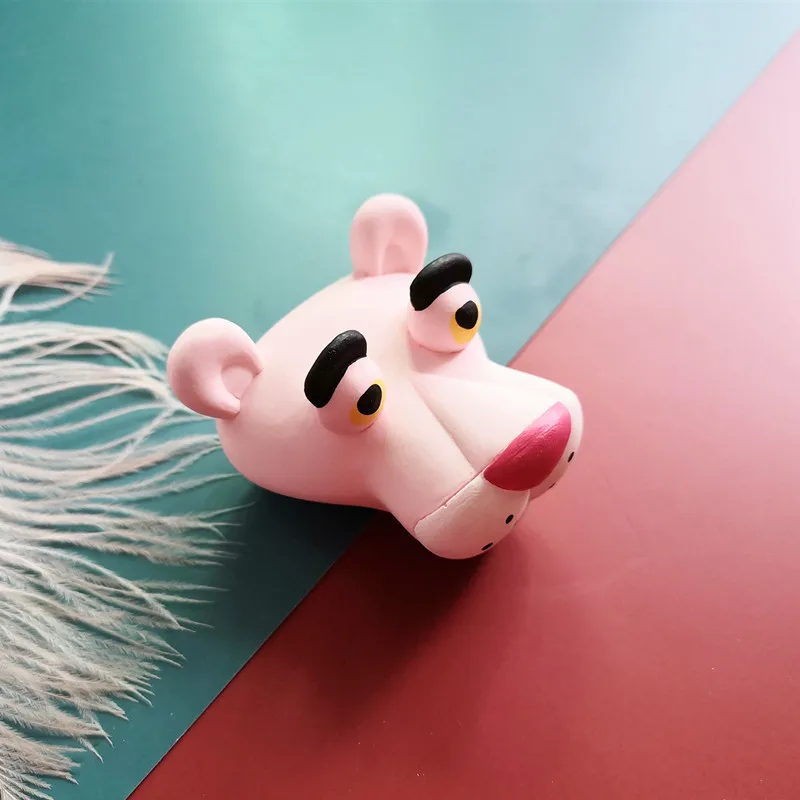 Красный розовый пантера вентиляционное отверстие зажим креативный автомобиль