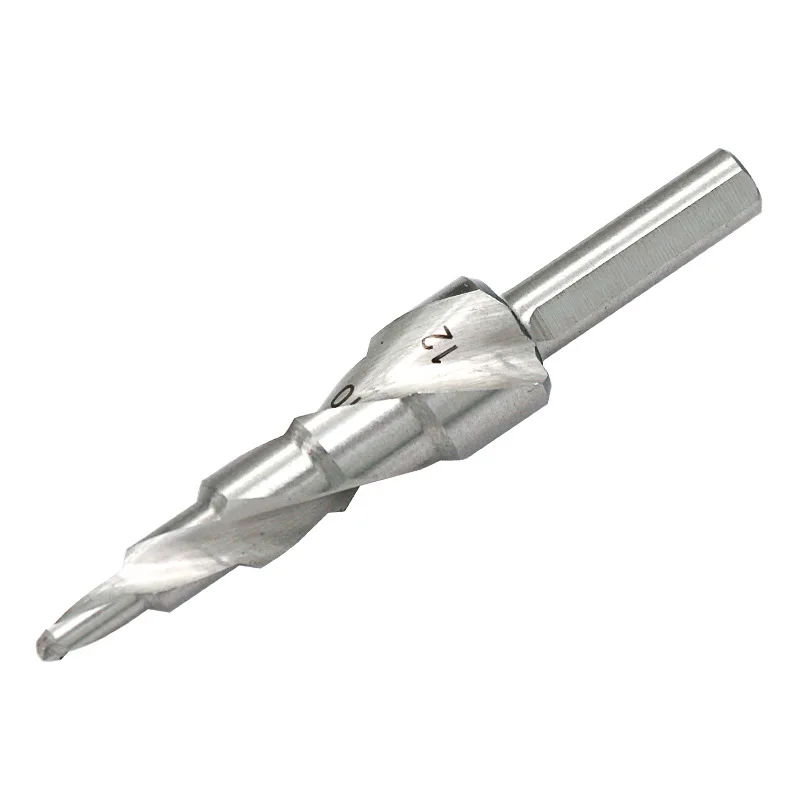 1PC 4-12MM Triangular Shank Spiral Groove HSS4241 Step Drill Bit Industrial Reamer Metal Hole Saw Core Bits | Инструменты