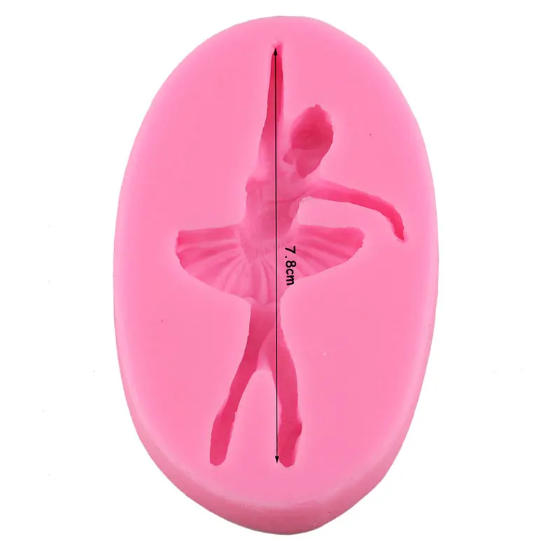 Силиконовые формы с изображением балерины DIY вечерние кексов Топпер конфет глины