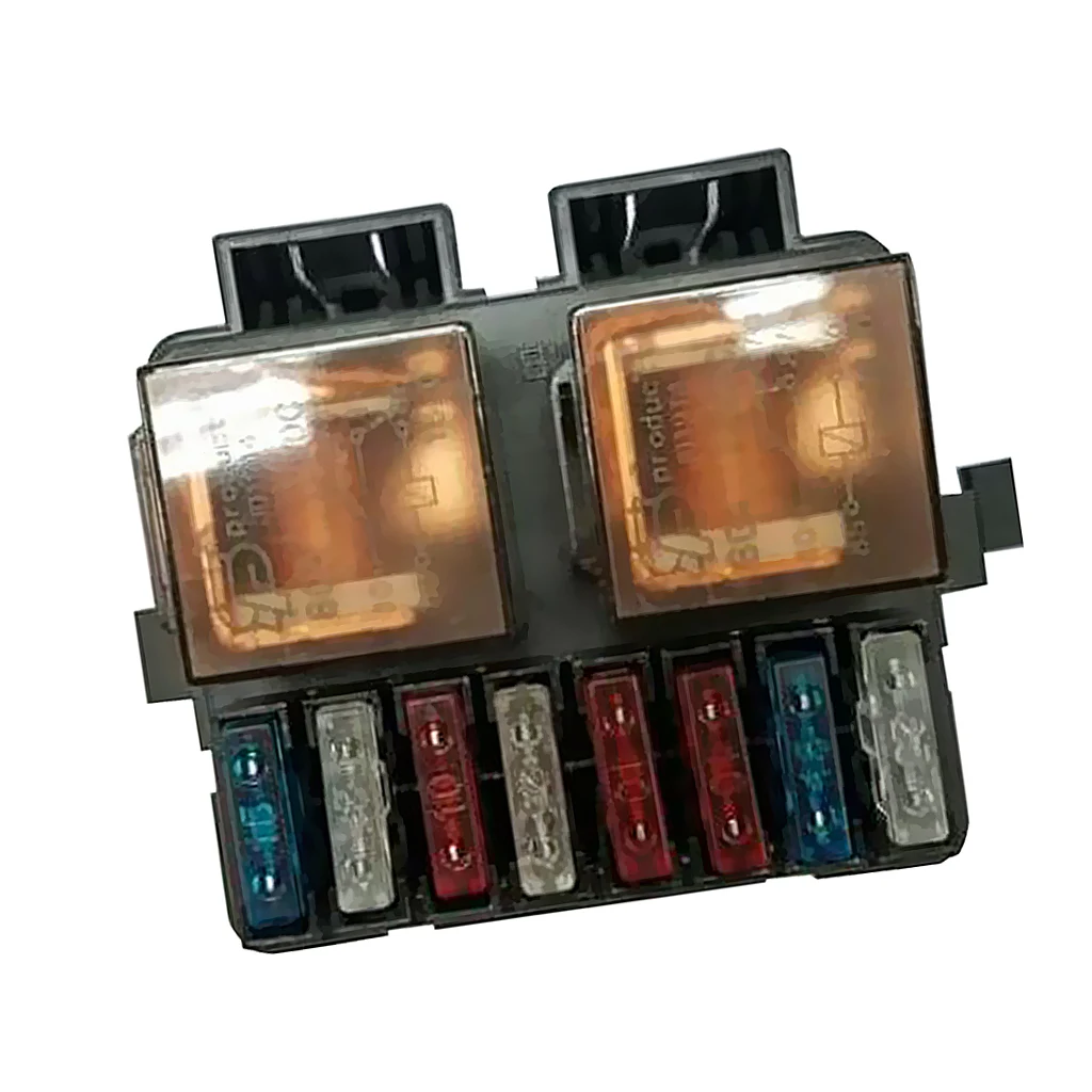 Universal Car Boat Truck Audio 12V 2-Way Relay Fuse Box Holder with 8 Fuses Sturdy and robust construction | Автомобили и