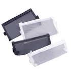 Сетчатый Чехол для карандаша, быстрый доступ, карман на молнии, удобный держатель для ручки, сумка большой емкости для кисти для макияжа, канцелярские принадлежности UY8