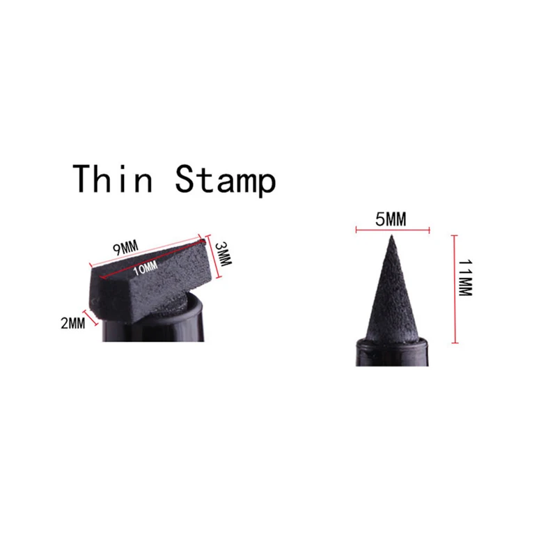 Подводка для глаз Ibcccndc долговечная быстросохнущая 2 в 1 Водостойкая с двойной