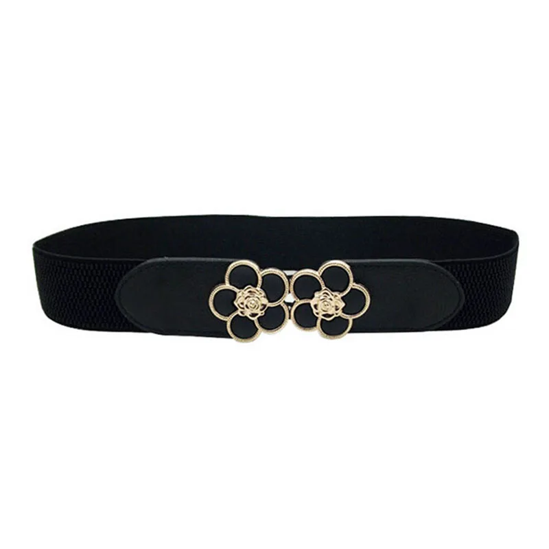 

1PC Elastic Belt Waistband Wide Elegant Cummerbunds For Women Dress