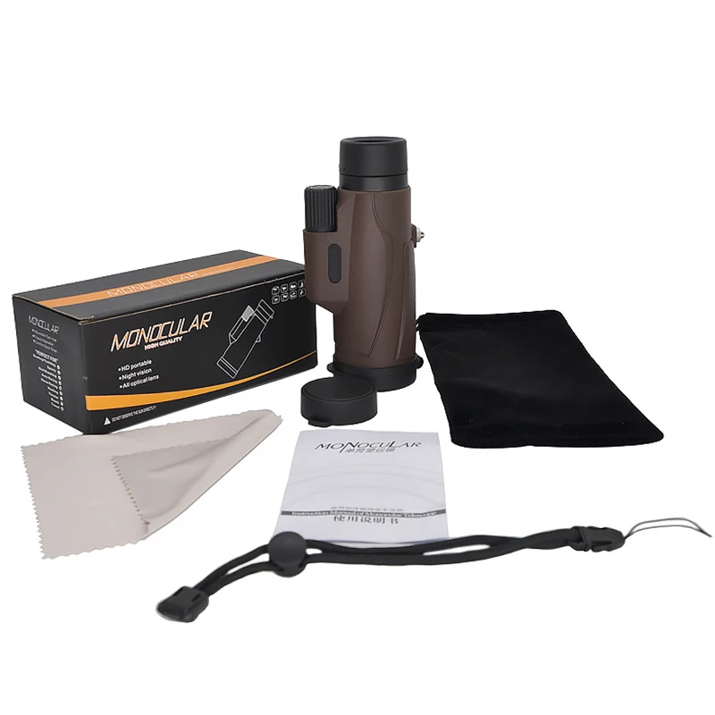 Компактный монокулярный HD водонепроницаемый lll телескоп 8x42 с ночным видением и