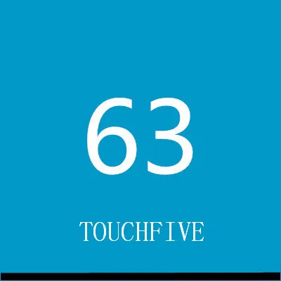 TOUCHFIVE 168 цветов одиночные художественные маркеры Кисть ручка эскиз на спиртовой основе маркеры двойная головка манга ручки для рисования товары для рукоделия - Цвет: 63-ceruiean blue