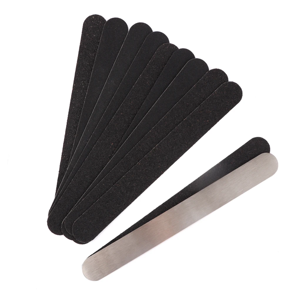 Набор наждачных лент для полировки ногтей 10 шт. сменные наждачные полоски