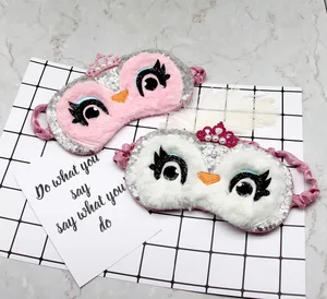 Маска для сна с рисунком совы, патч для глаз, милые ресницы, корона, патч для глаз для сна, аксессуары для сна в путешествии