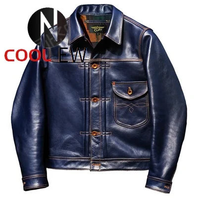 

CDJ-123SS Read Description! Cidu Asian Size Men's Slim Vintage Genuine Italian Tuscany Cow Leather Storm Rider Jacket