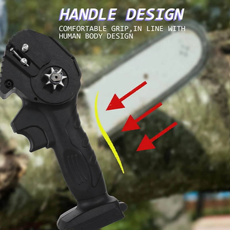 Миниатюрная Электрическая цепная пила для обрезки деревообработки садовый