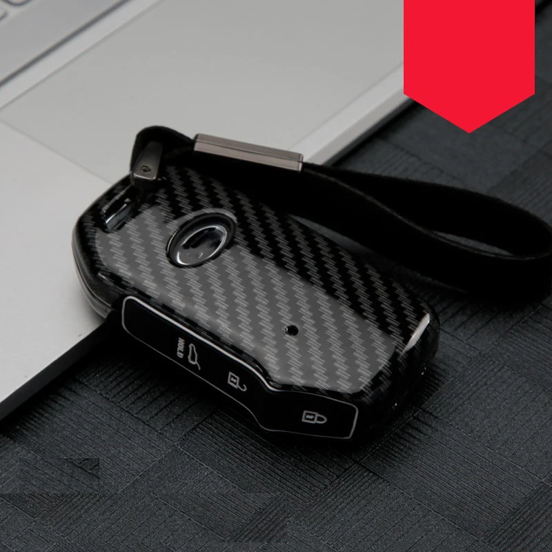 Сплав из углеродного волокна + силиконовый чехол для ключей Kia Sportage Ceed Sorento Cerato Forte