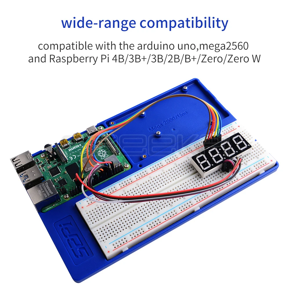 Держатель платформы для экспериментов GeeekPi ABS макетная плата Raspberry Pi 4 B / 3B + 2B Zero/W
