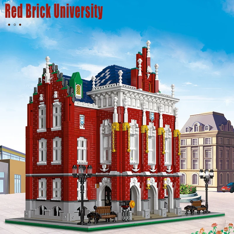 

Конструктор Moc детский «красный кирпич», 6355 шт.