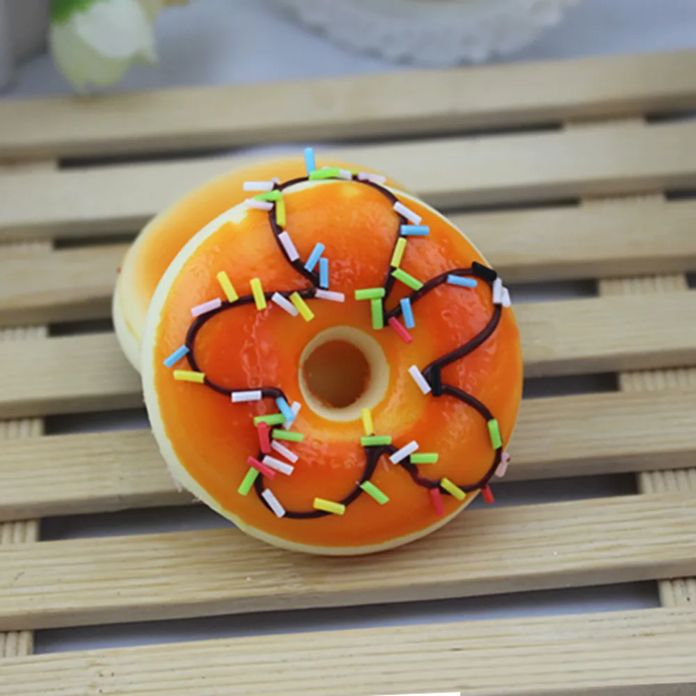 

Squishy Colourful Doughnut Slow Rising Toys Gadget Novelty Gag Toys Stress Relief Anti-stress Practical Jokes Surprise Gift #BL5
