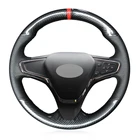 Черное углеродное волокно Кожа DIY Ручная строчка фотосессия для Chevrolet Cruze 2014-2018 вольт 2016 2017 Новый Cruze