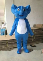 blue elephant mascot costume cosplay party game dress outfit halloween adults event apparel cartoon character birthday clothes