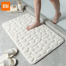 Xiaomi Non-Slip Bath Mat Cobblestone Embossed Bathroom Carpet Shower Room Doormat Memory Foam Absorbent Floor Mat Rugs for Home Xiaomi Non-Slip Bath Mat Cobblestone Embossed Bathroom Carpet Shower Room Doormat Memory Foam Absorbent Floor Mat Rugs for Home