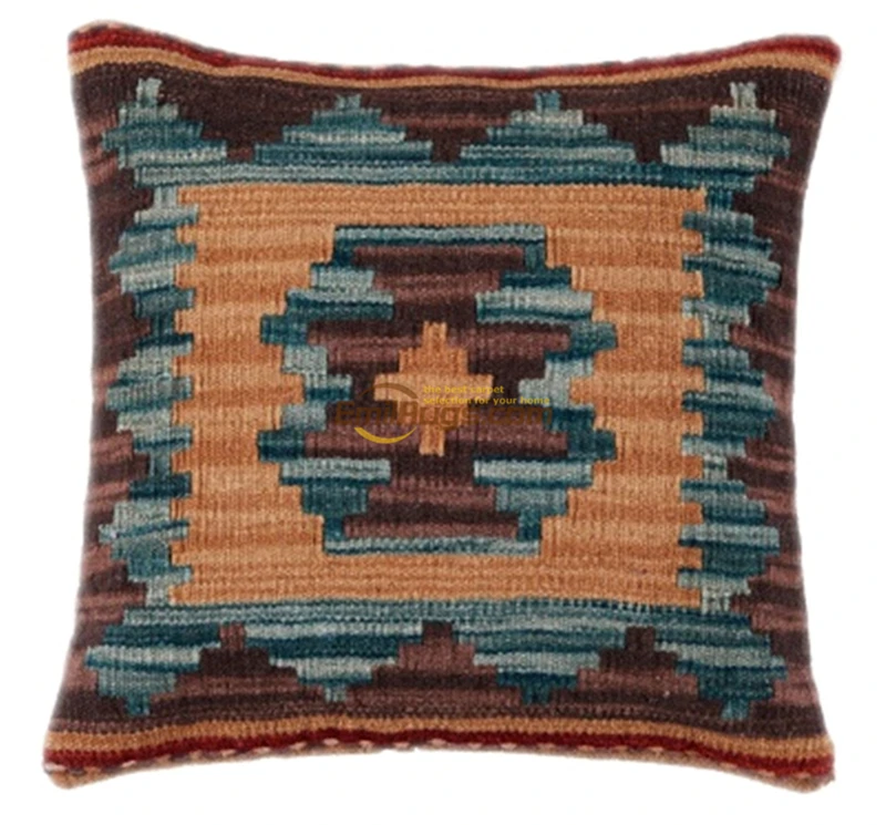 Vision Taste Турция ручная шерстяная плетеная подушка для килима Непрерывная система