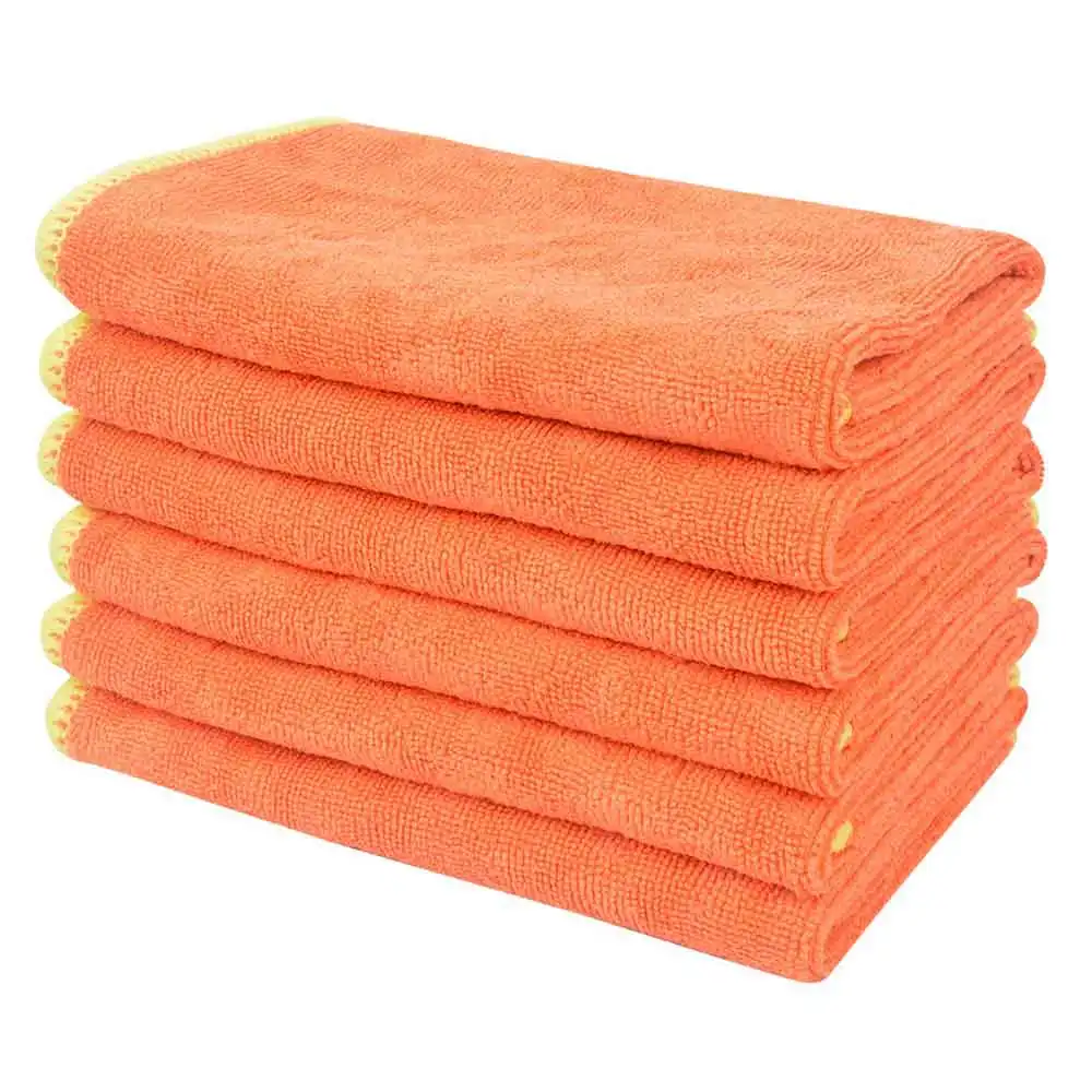 

SINLAND Custom Logo Microfiber Cleaning Cloths Dishcloths Dusting Rags Towel Highly Absorbent For Home Kitchen 14Inx14In 10 Pack