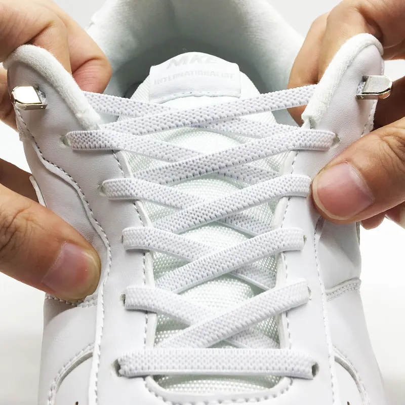 No Tie Shoelaces Elastic Outdoor Leisure Sneakers Quick Safety Flat Shoelace Kids And Adult Unisex Lazy laces