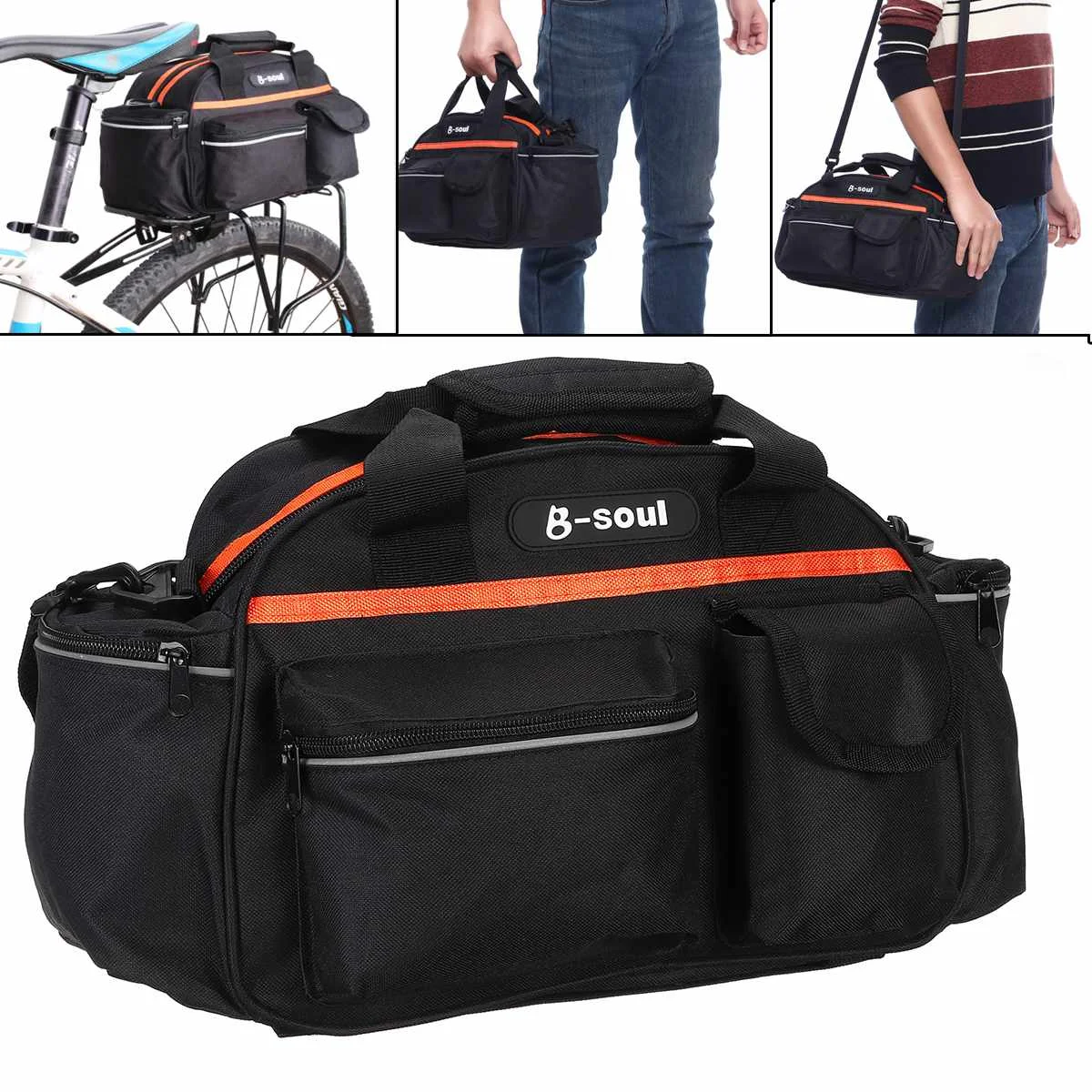 

Дорожная Спортивная велосипедная сумка 14L, велосипедная сумка на заднее сиденье, водонепроницаемая велосипедная сумка для мужчин и женщин