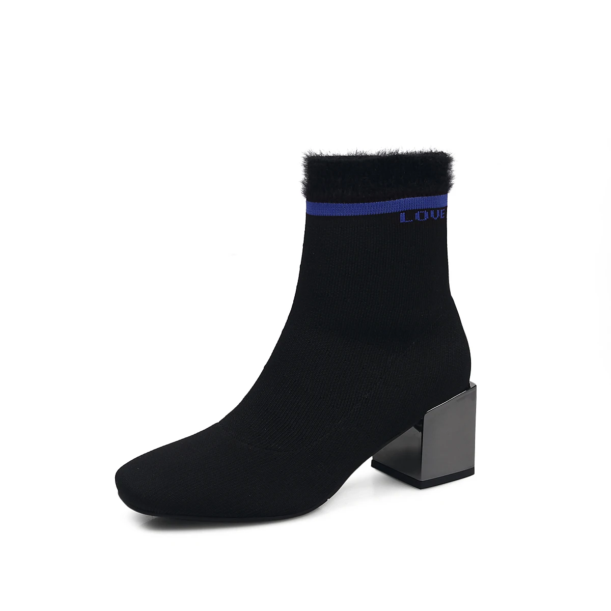 Aneikeh/Модные ботильоны с эластичными носками женские растягивающиеся ботинки на