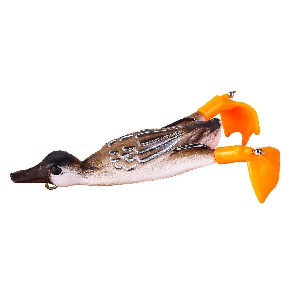 95 мм 12 г двойной пропеллер Флиппер утка рыболовная искусственная приманка 3D