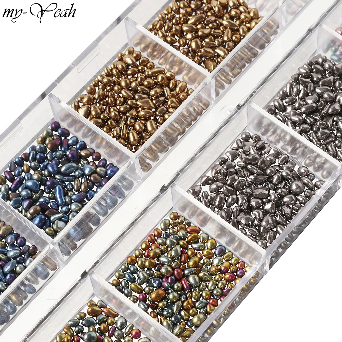 1/2/3 мм ногтей мульти-размер нерегулярные Хамелеон камень горный хрусталь бусины