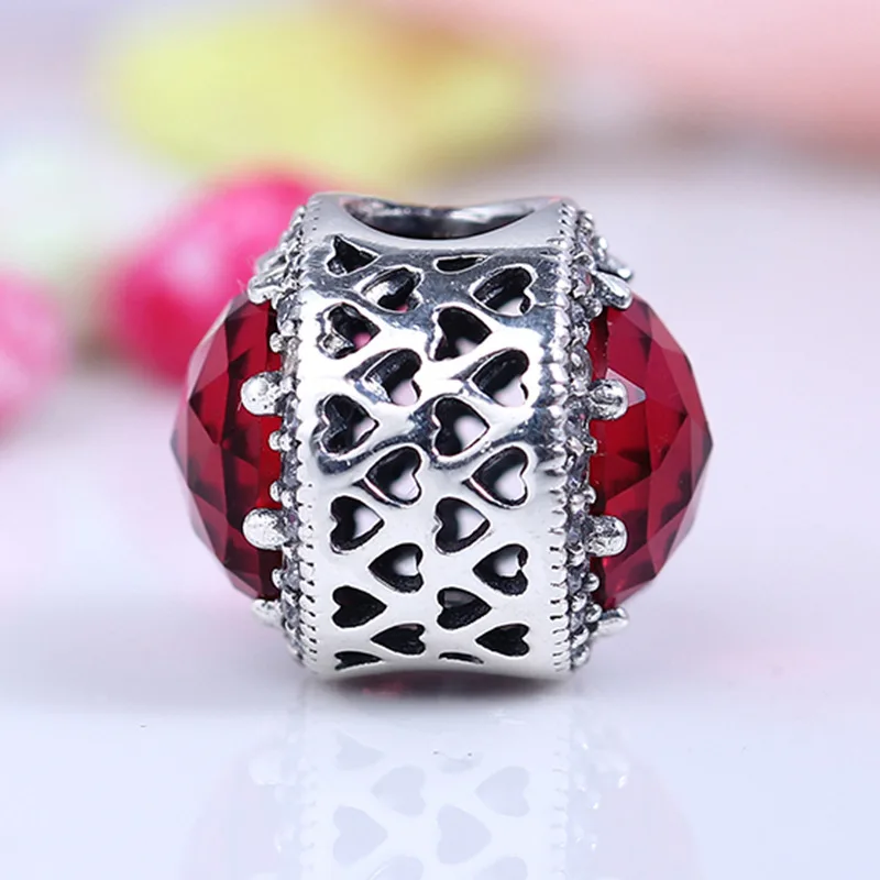 

CodeMonkey 100% Real 925 Sterling Silver Dark Red Grass Beads Charms Fit Original Original s Bracelet DIY Jewelry For Women 1007