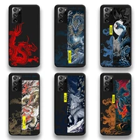chinese style beast dragon tiger wolf phone case for samsung galaxy note20 ultra 7 8 9 10 plus lite m51 m21 m31s j8 2018 prime