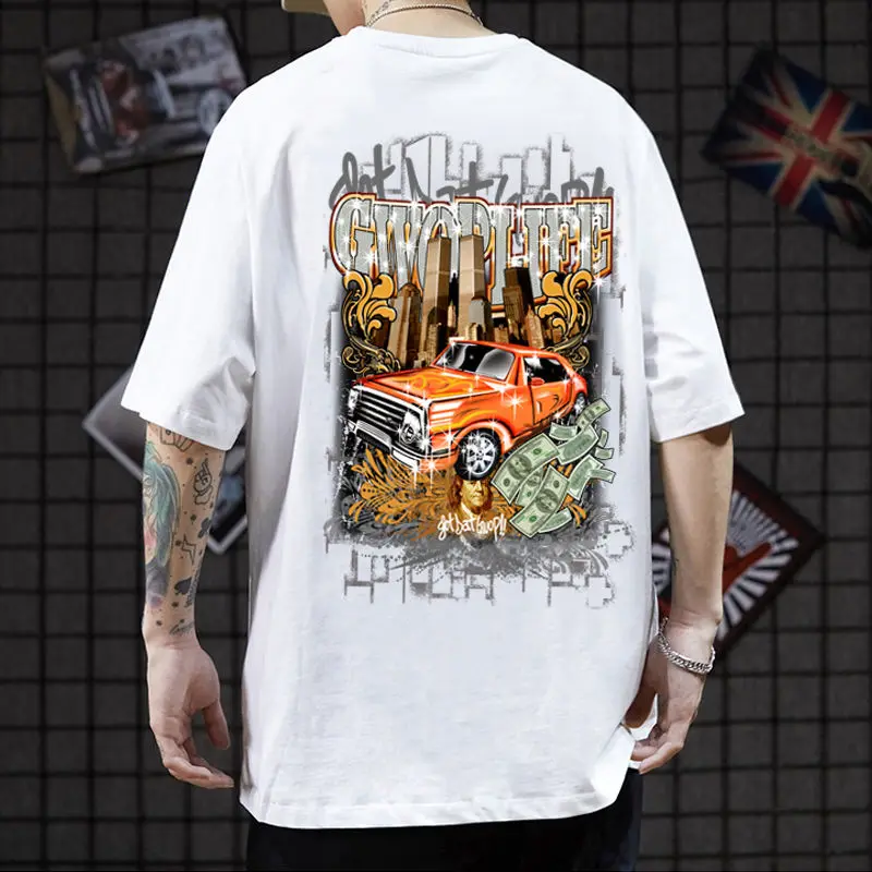 Мужская и женская футболка трендовая куртка с полуторным рукавом Корейская