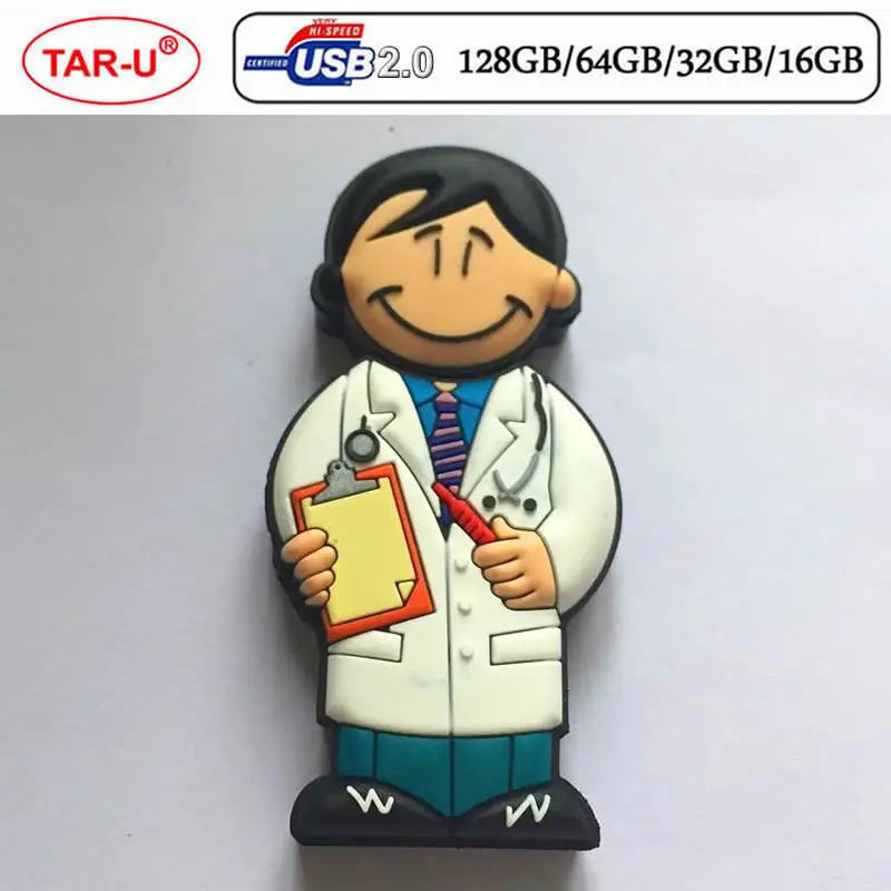 Free Shipping : Doctor man nad Nurse shape usb flash drive 4GB 8GB 16GB 32GB pendrive | Компьютеры и офис