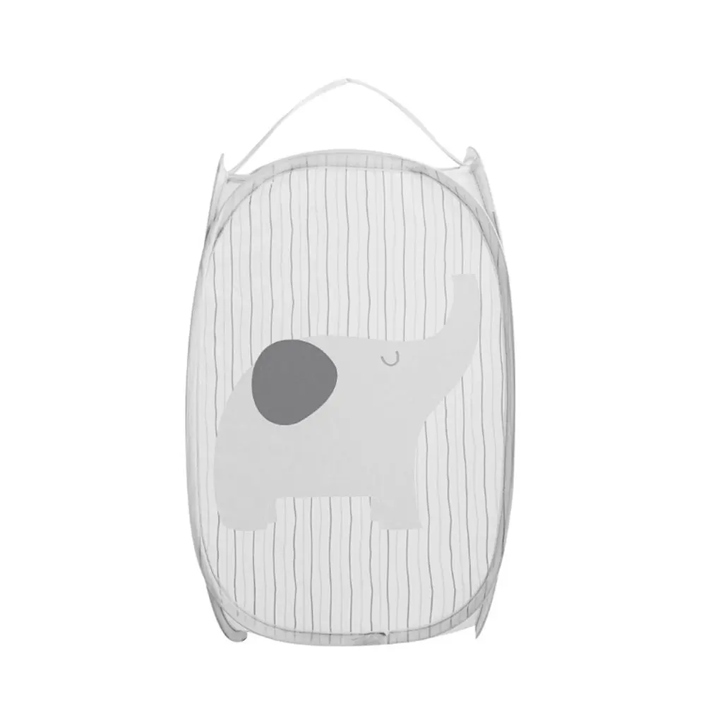 

New Foldable Clothes Storage Baskets Dirty Laundry Basket Mesh Wash Clothes Infant Toys Storage Home Organizer