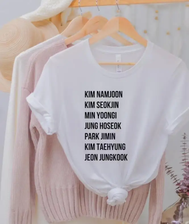 

Kpop Group List Shirt, List Shirt, Kpop Tshirt