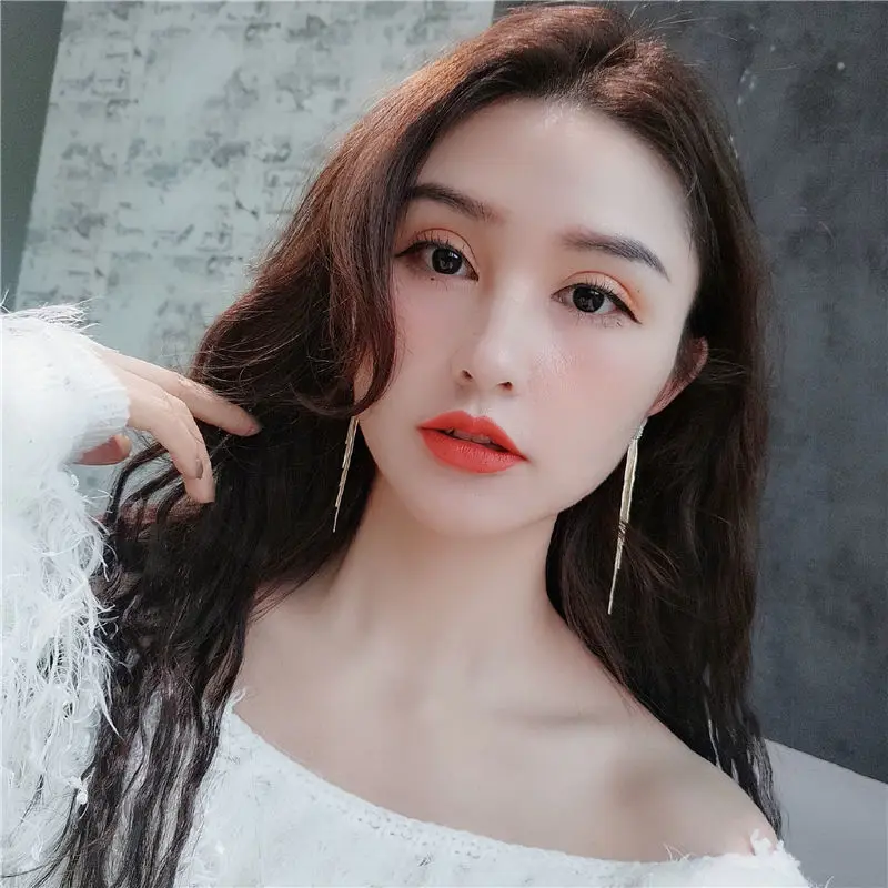 Серьги с кисточками Индивидуальные Длинные темпераментные серьги супер