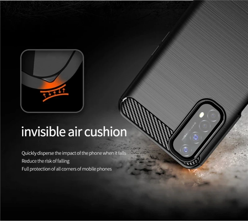 carbon fiber case for realme narzo 30 cover for realme narzo 30 funda coque soft silicone phone bumper for realme narzo 30 4g free global shipping