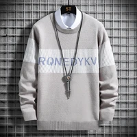 2022 new mens long sleeved warm sweater fashion casual pullover sweater