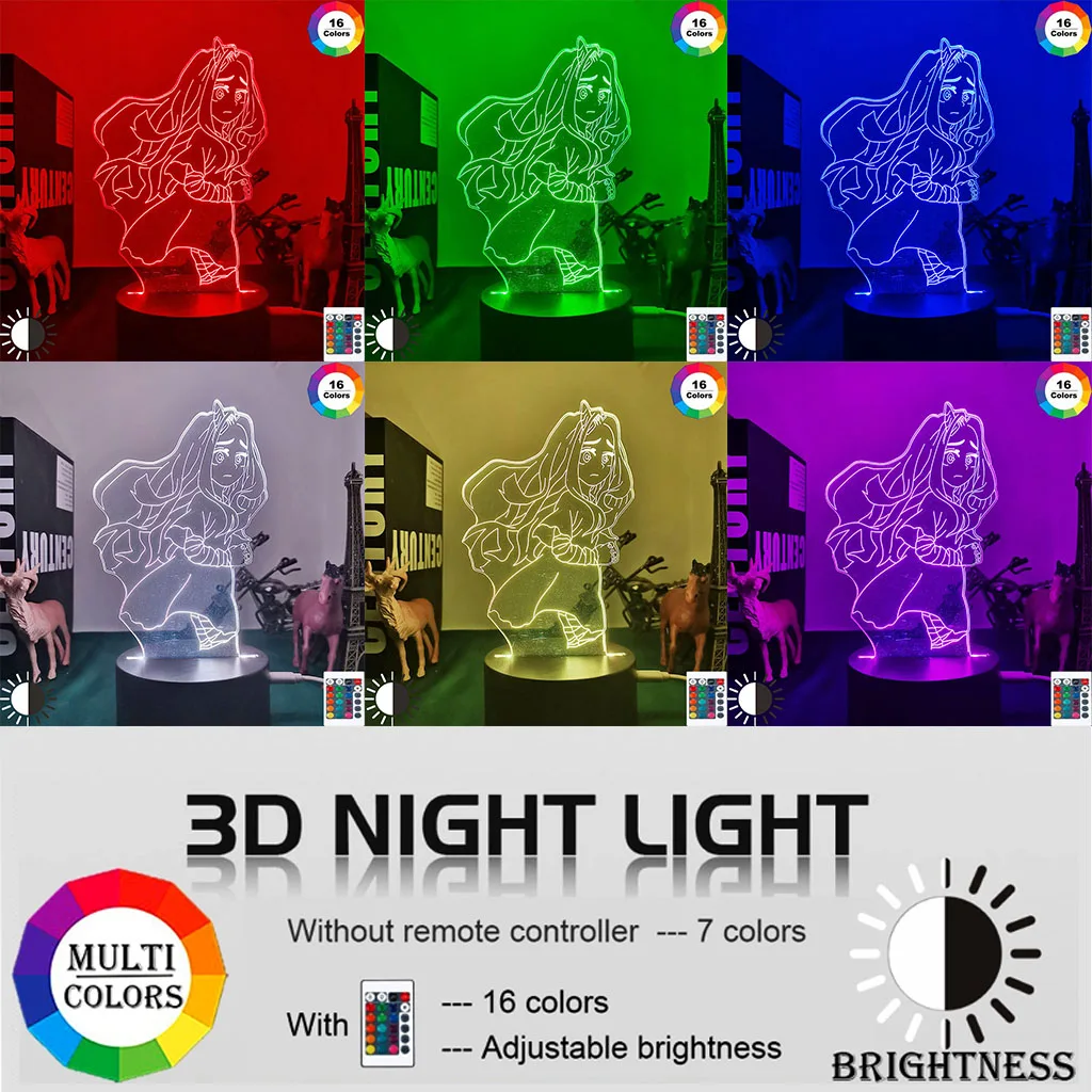 Светодиодный ночсветильник с аниме Моя геройская Академия лампа для спальни