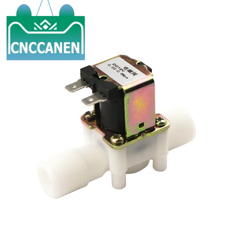 Пластиковый электромагнитный клапан 1/2 дюйма, 12 В, 24 В, 220 В, магнитный клапан контроля воды, пневматический переключатель регулятора давления контрольный переключатель нормально закрытый N/C