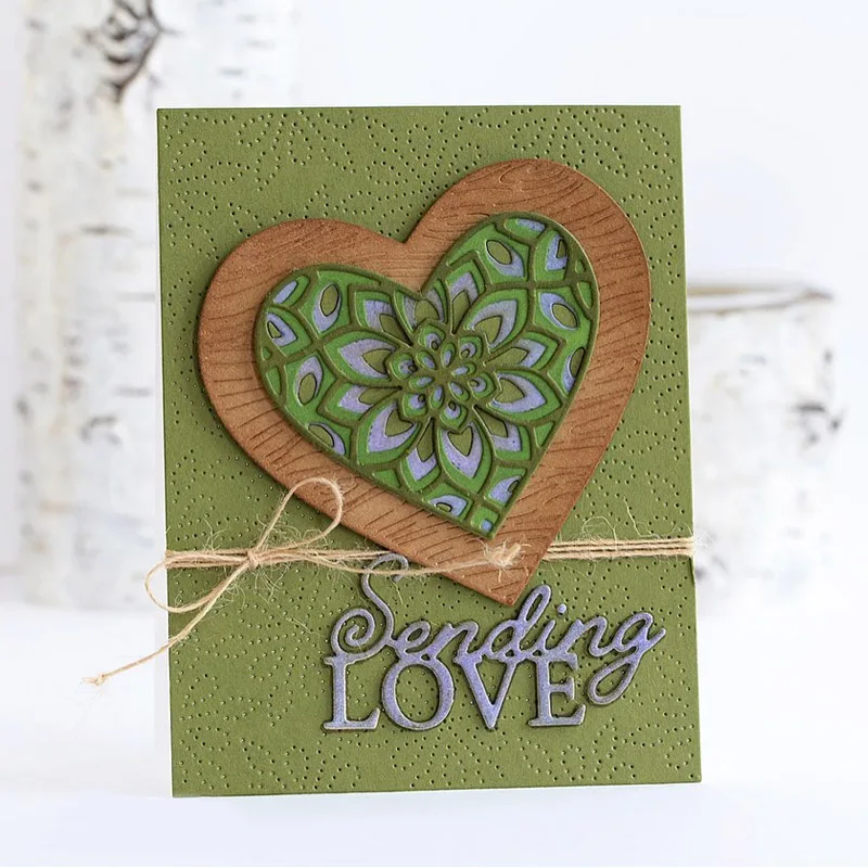 Сердце Слои набор высекальных форм для ко Дню Святого Валентина DIY Скрапбукинг