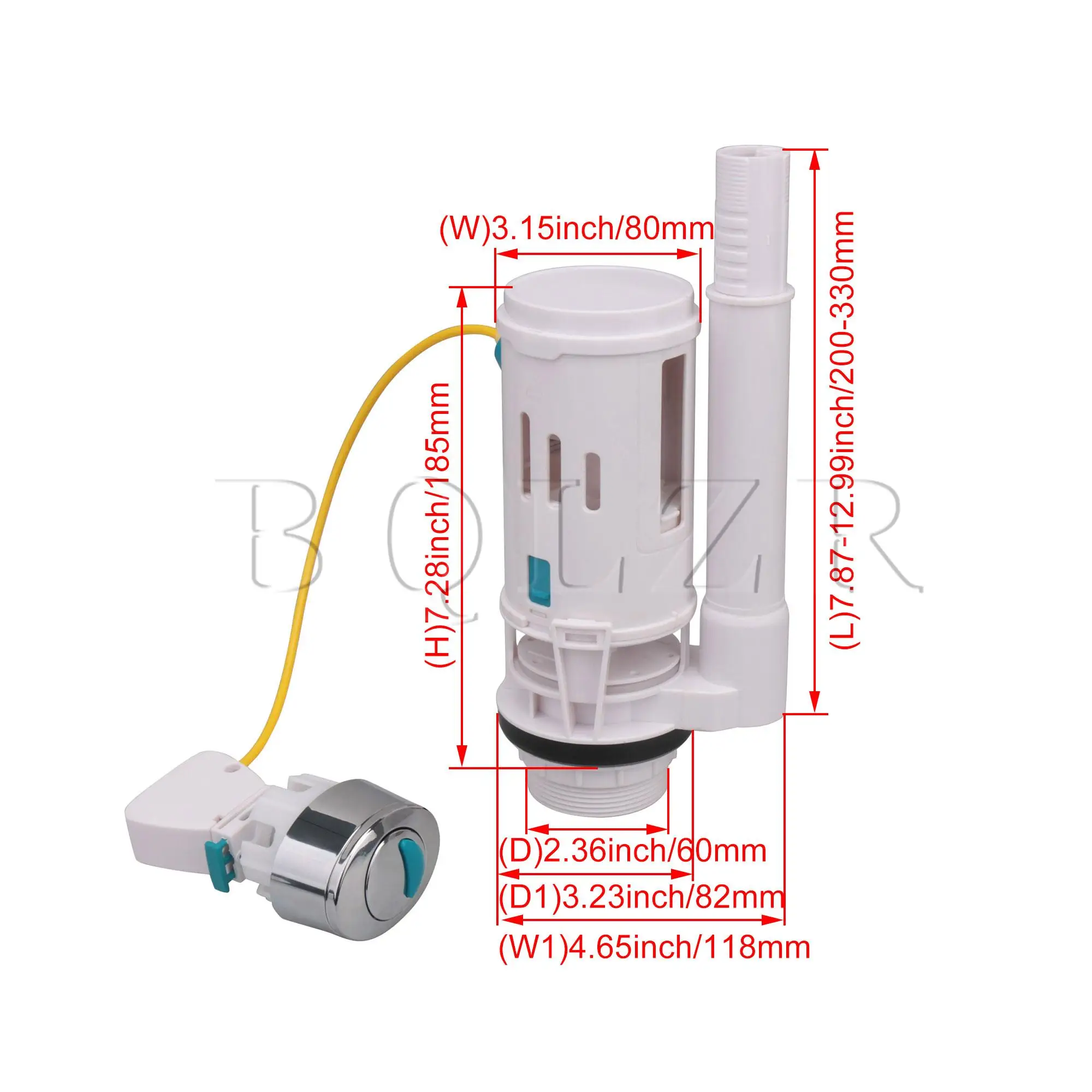 Водосберегающий кнопочный клапан BQLZR для унитаза и туалета двойной сливный