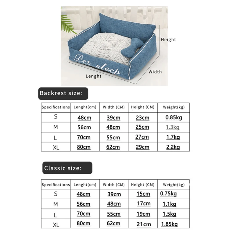 

Pet Dog Bed Soft Mats Puppy Warm Bed Plush Cozy Cat Nest House Pad For Small Medium Large Dog Blanket Houses Pet Supplies