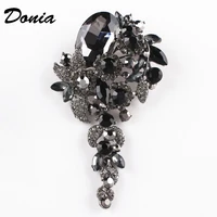 donia jewelry fashion europe and america luxury multicolor rhinestone grape brooch coat scarf corsage valentines day gift