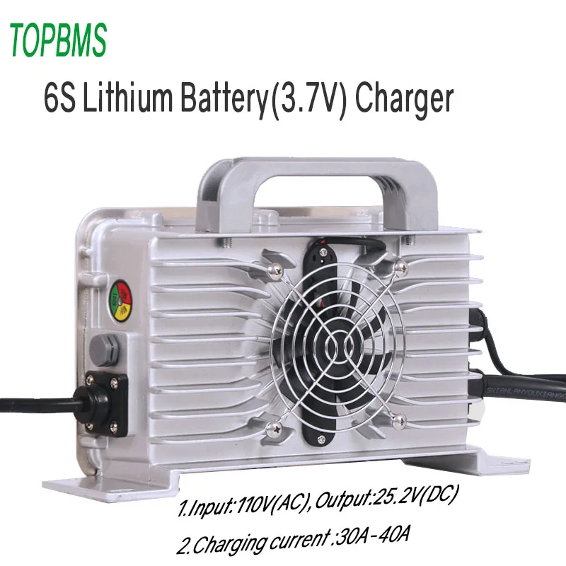 

Литиевое зарядное устройство 6 S, вход 110 В, выход 25,2 в, 30 А, 40 А для литиевой батареи 3,7 в 6 s, солнечная панель для хранения в автодома Engery