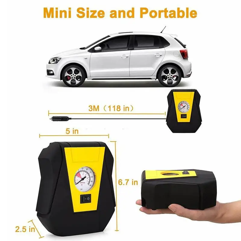 Автомобильный Электрический насос для шин 12 В постоянного тока автомобильный