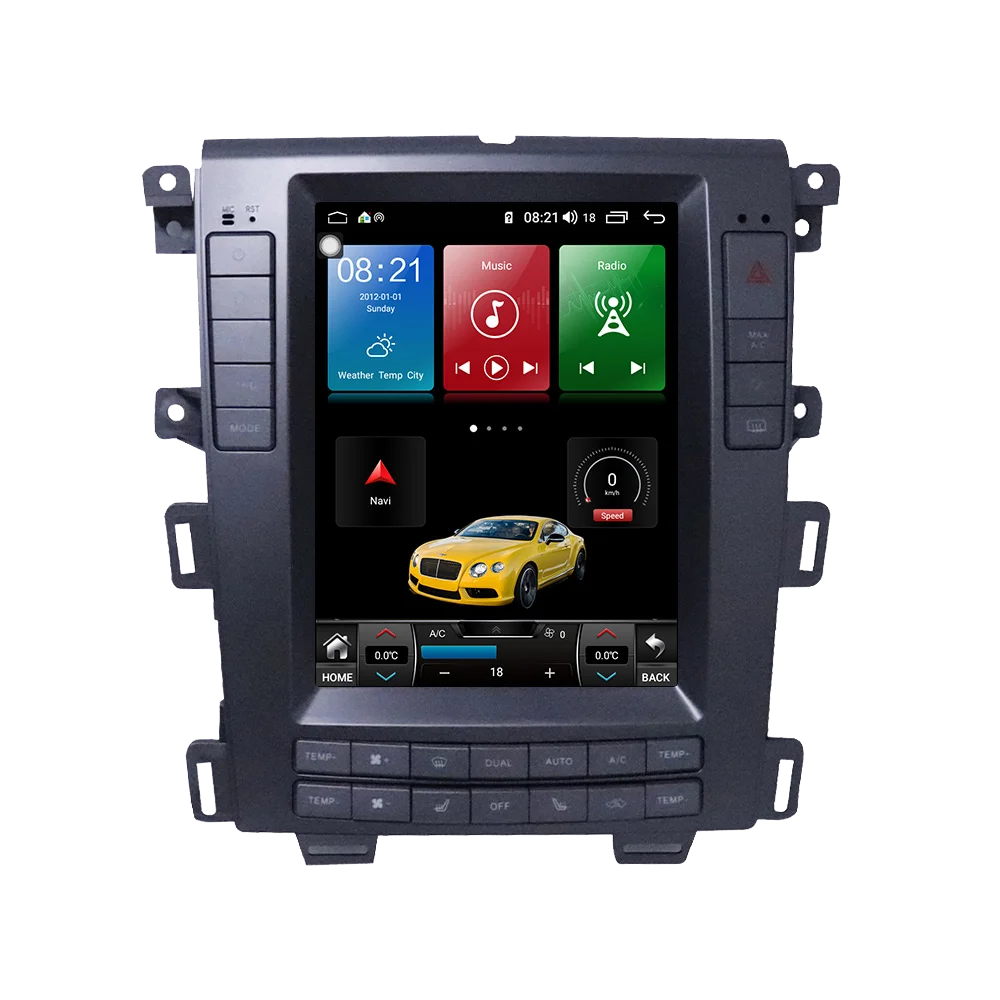 구매 무선 카플레이 4G + 64G 안드로이드 Ford Edge 2012-2014 자동차 멀티미디어 플레이어 자동 라디오 테이프 레코더 GPS 네비게이션 DSP IPS