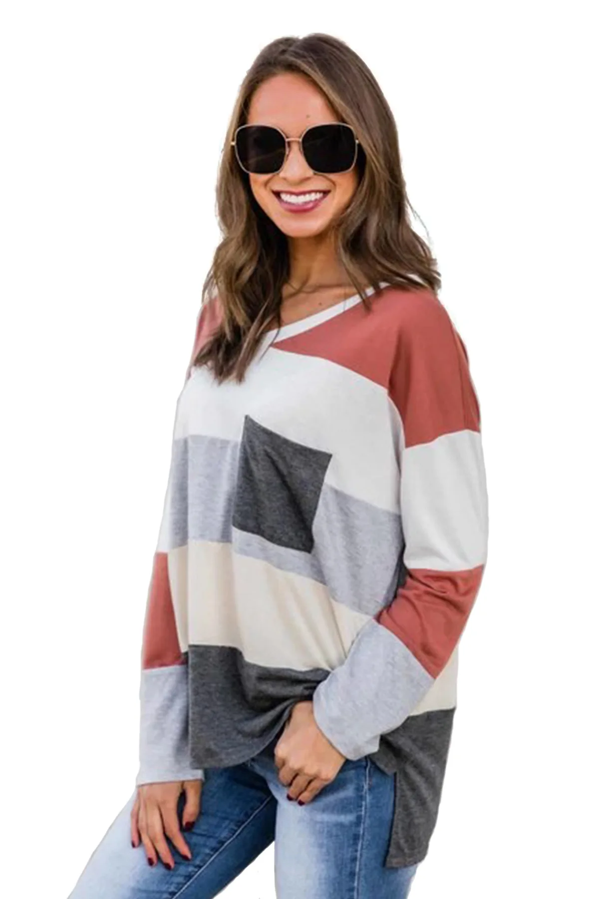 Весна и осень новая футболка с длинным рукавом Женская Горячая Распродажа